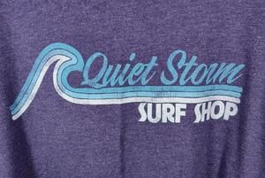Quiet Storm Surf Shop Men's Size XXL Purple Front Logo T-Shirt EUC